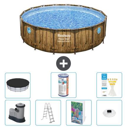BESTWAY Piscina Bestway Power Steel Redonda - 488x122 cm - 8-piezas S622
