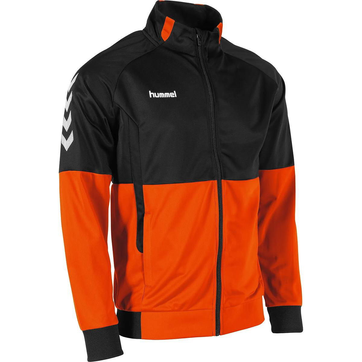 Hummel Authentic Veste Polyester Enfants - Orange / Noir 3/5