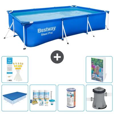 Bestway steel pro rechthoekig - 300x201x66 cm - 5-delig s34