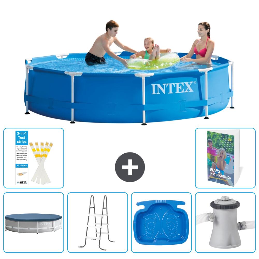 INTEX Basen ze stelażem Okrągły - 305x76 cm - 7-częściowy S140 1/7