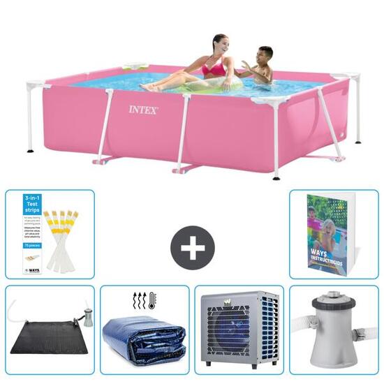 INTEX Piscina con estructura Rectangular - 220x150x60 cm - 7-piezas S42