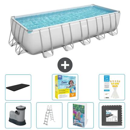 BESTWAY Piscina Bestway Power Steel Rectangular - 640x274x132 cm - S607