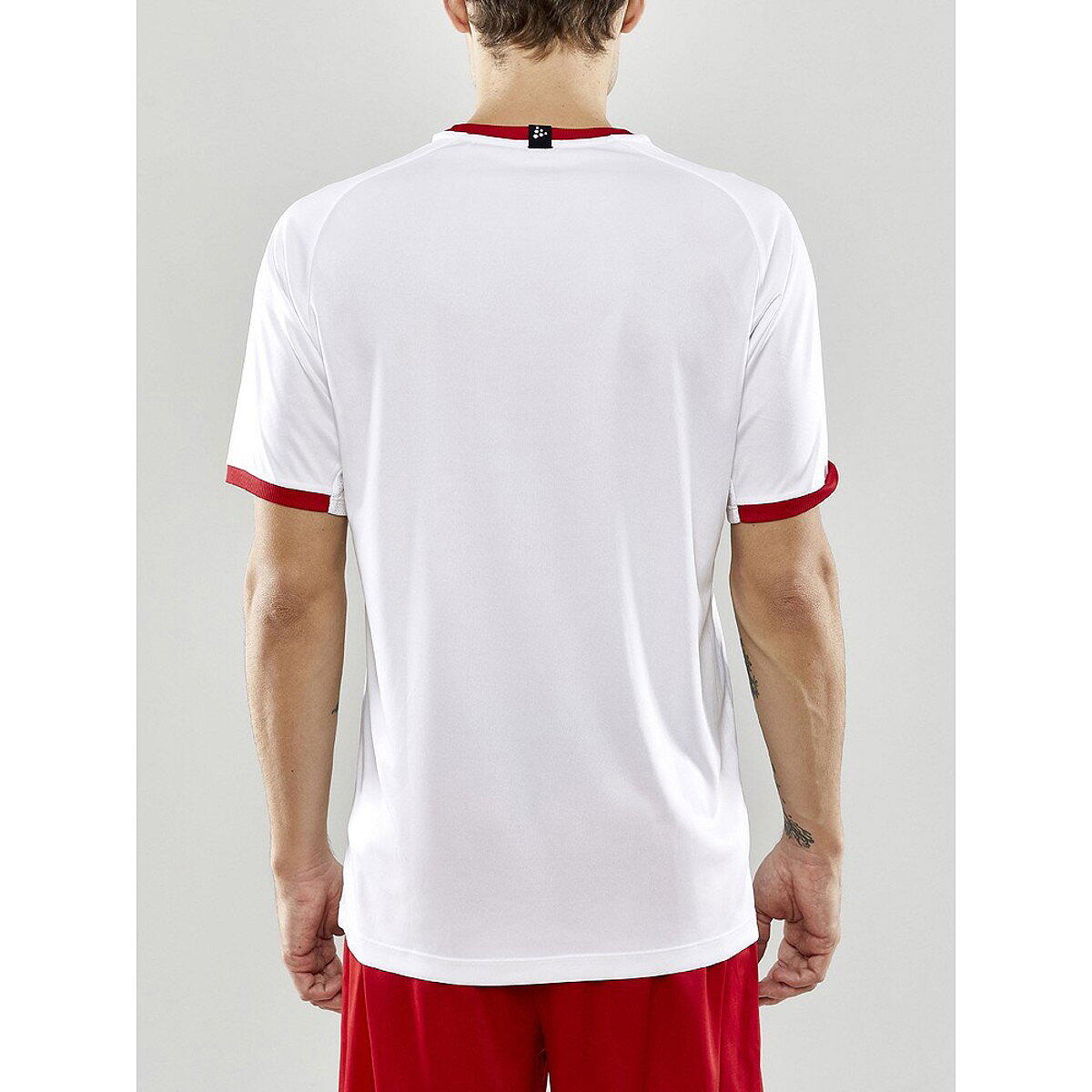 Craft Progress 2.0 shirt korte mouw heren - Wit / Bright Red 5/5