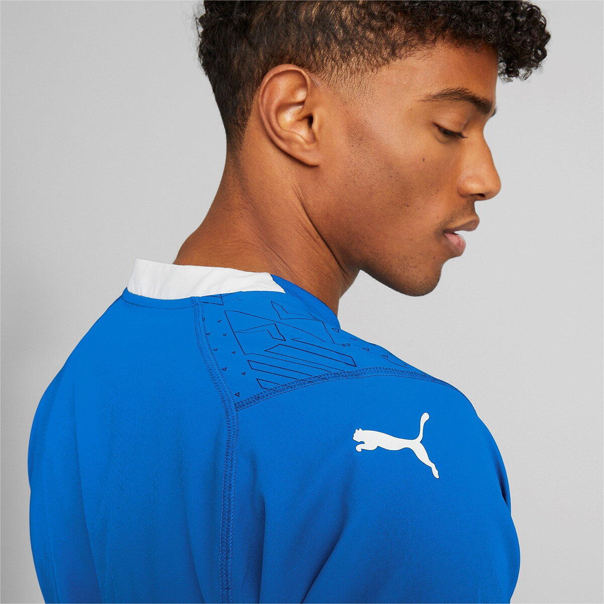 Puma Team Cup Shirt Korte Mouw Heren - Electric Blue Lemonade | Decathlon