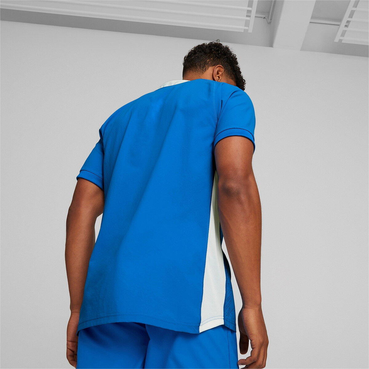 Puma Team Cup Shirt Korte Mouw Heren - Electric Blue Lemonade | Decathlon