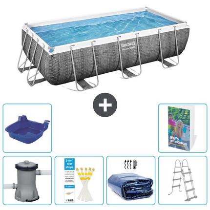 BESTWAY Piscina Bestway Power Steel Rectangular - 404x201x100 cm - S492