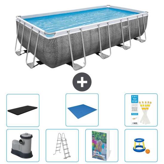 BESTWAY Piscina Bestway Power Steel Rectangular - 549x274x122 cm - S568