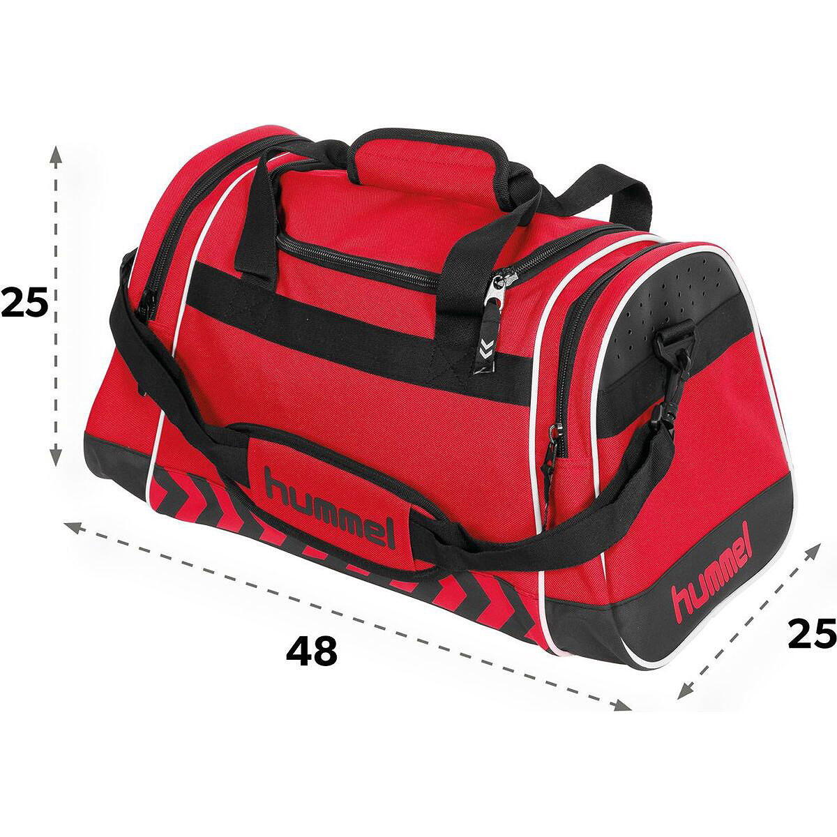 Hummel Sheffield (S) Sac de sport avec poches latérales - rouge 2/5