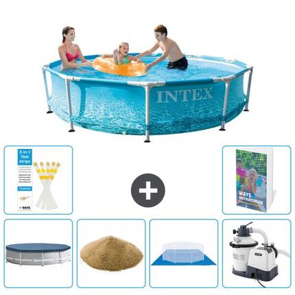 Piscine Tubulaire Ronde - 305x76 cm - 7-pièces S158