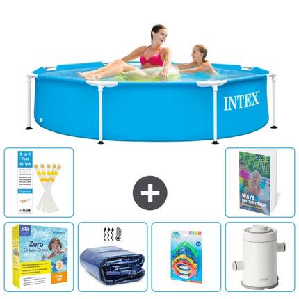 Piscine Tubulaire Ronde - 244x51 cm - 7-pièces S7