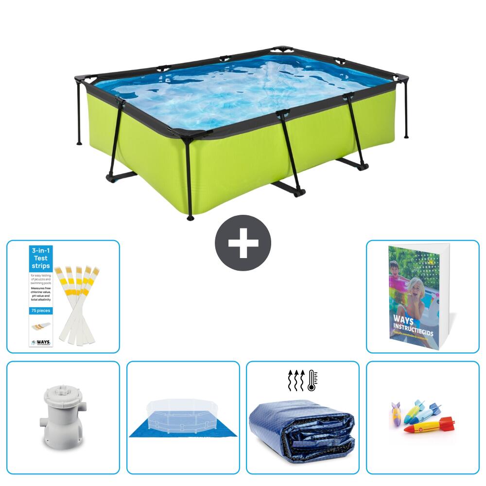 EXIT TOYS Piscina Exit Rettangolare - 220x150x65 cm - 7-pezzi  S220 1/7