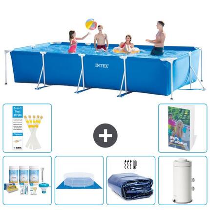 INTEX Piscina con estructura Rectangular - 450x220x84 cm - 7-piezas S115