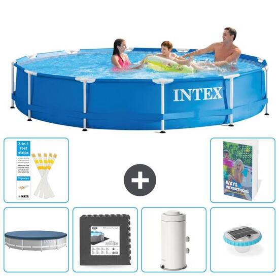INTEX Piscina con estructura Redonda - 366x76 cm - 5-piezas S138