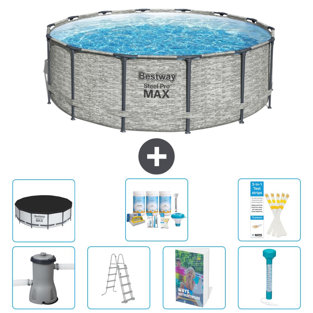 Bestway Steel Pro MAX Rund - 427x122 cm - 8-teilig  S574 1/7