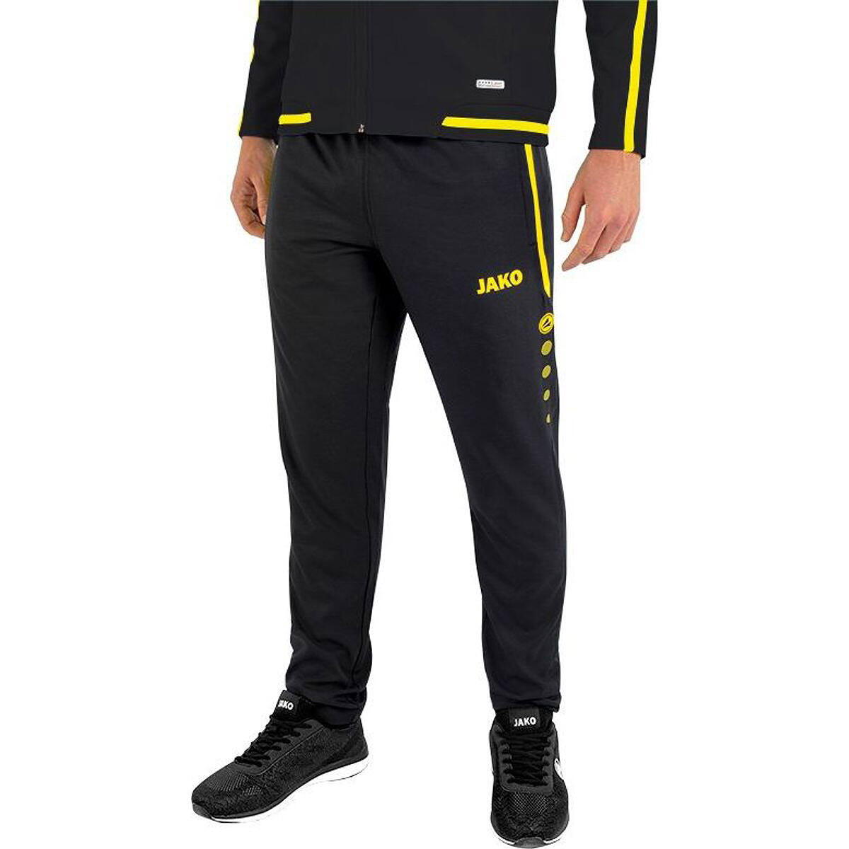 Jako Striker 2.0 vrijetijdsbroek kinderen - Zwart / Fluogeel 2/5