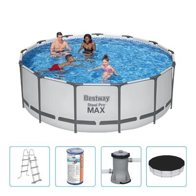 Bestway steel pro max 396x122cm zwembad – 5-delig