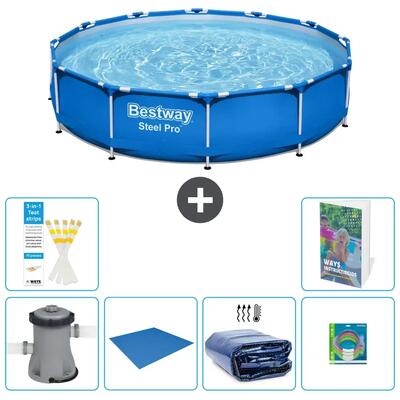 Bestway steel pro rond - 366x76 cm - 5-delig s220