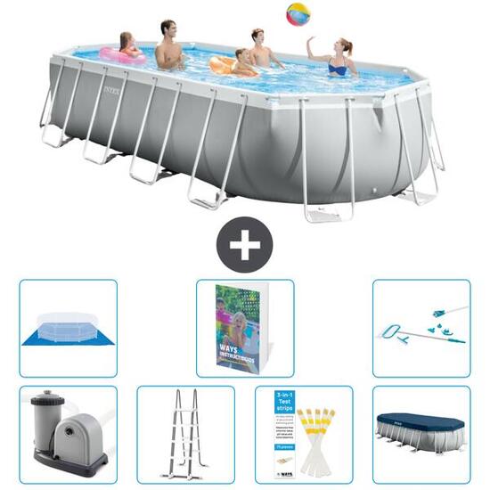 INTEX Basen Prism Frame Owalny - 610x305x122 cm - 8-częściowy S573