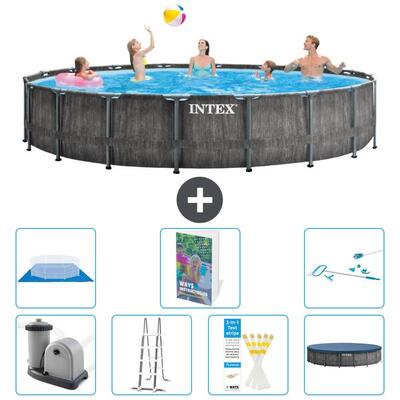 Prism frame zwembad rond - 549x122 cm - 8-delig s573