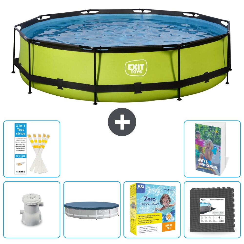 EXIT TOYS Piscina Exit Rotonda - 360x76 cm - 7-pezzi S259 1/7