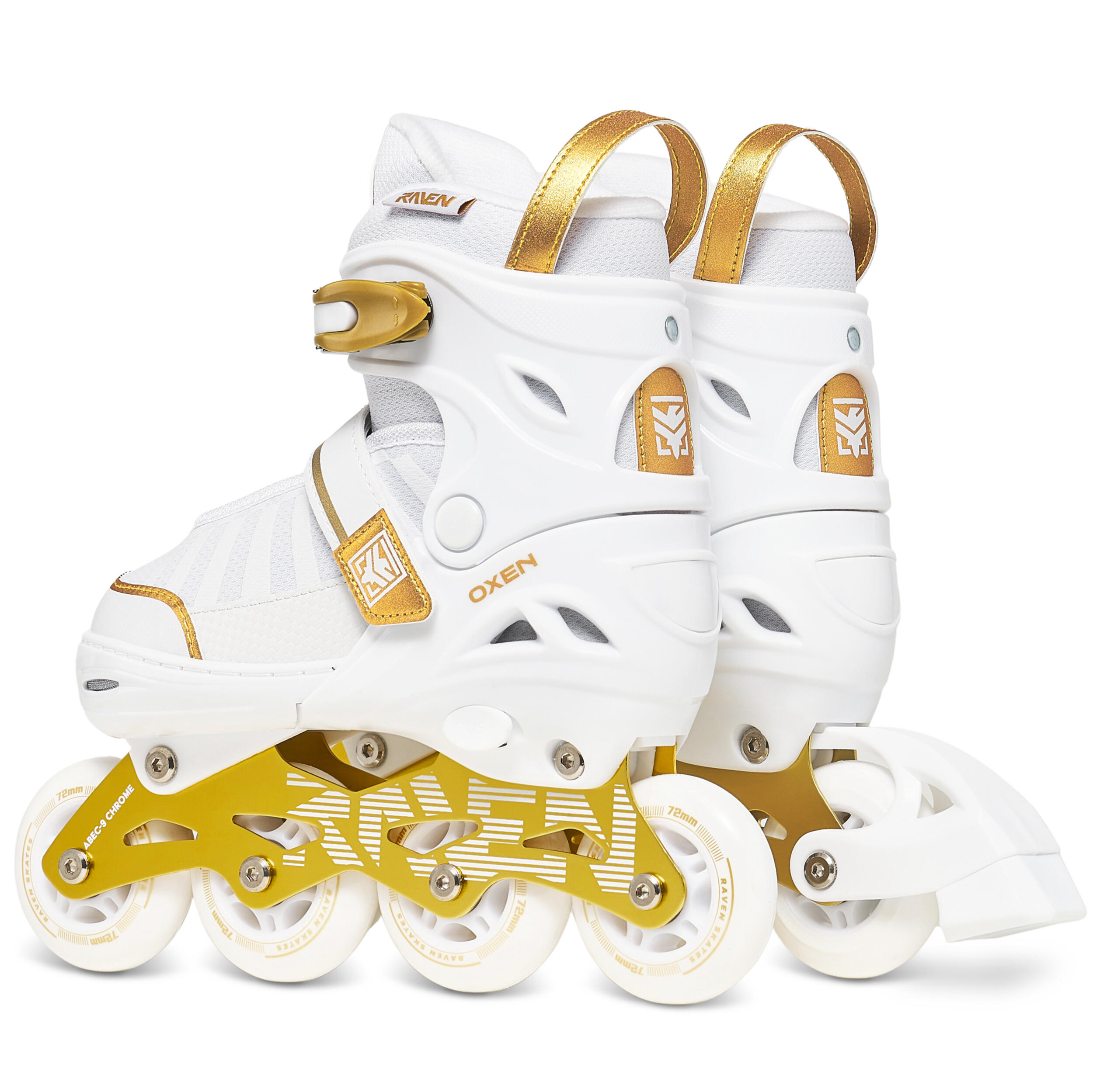 Patins de rodas patins de linha e patins artísticos ajustáveis 4 em 1 Oxen 3/6