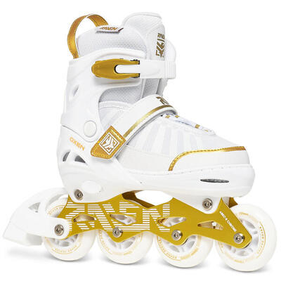 Verstelbare skeelers oxen wit/neo chrome