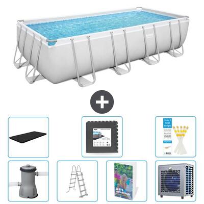 Bestway power steel rechthoekig - 488x244x122 cm - 8-delig s538