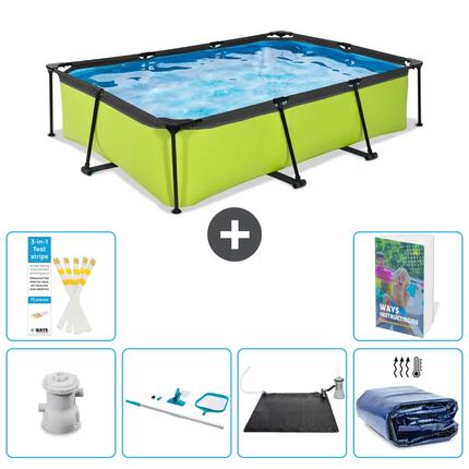 EXIT TOYS Basen Prostokątny - 300x200x65 cm - 7-częściowy S235