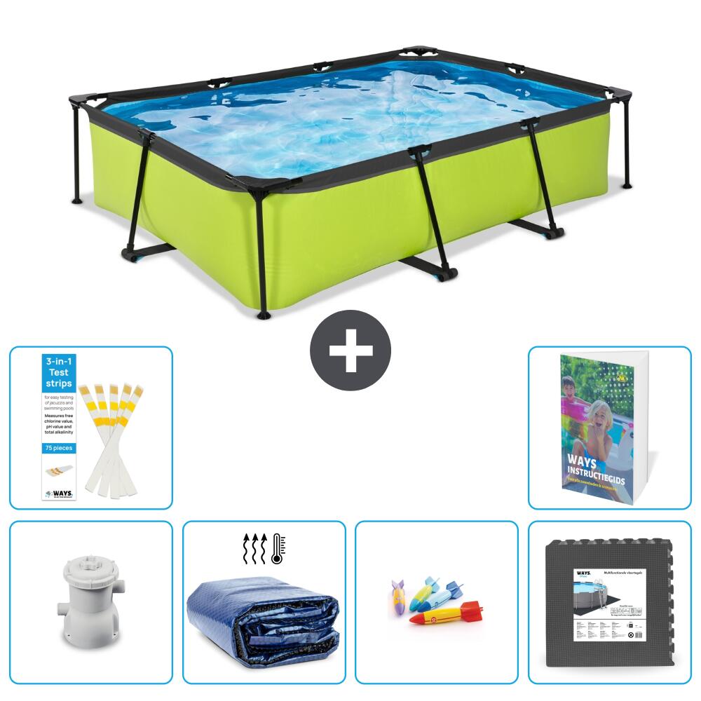 EXIT TOYS Piscina Exit Rettangolare - 300x200x65 cm - 7-pezzi  S177 1/7