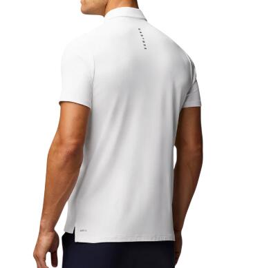 Castore Essential Polo, Golf-Polohemd für Herren, Weiß 2/3
