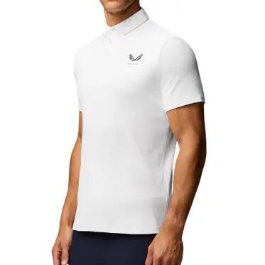 Polo Castore Essential, polo de golf pour homme, blanc