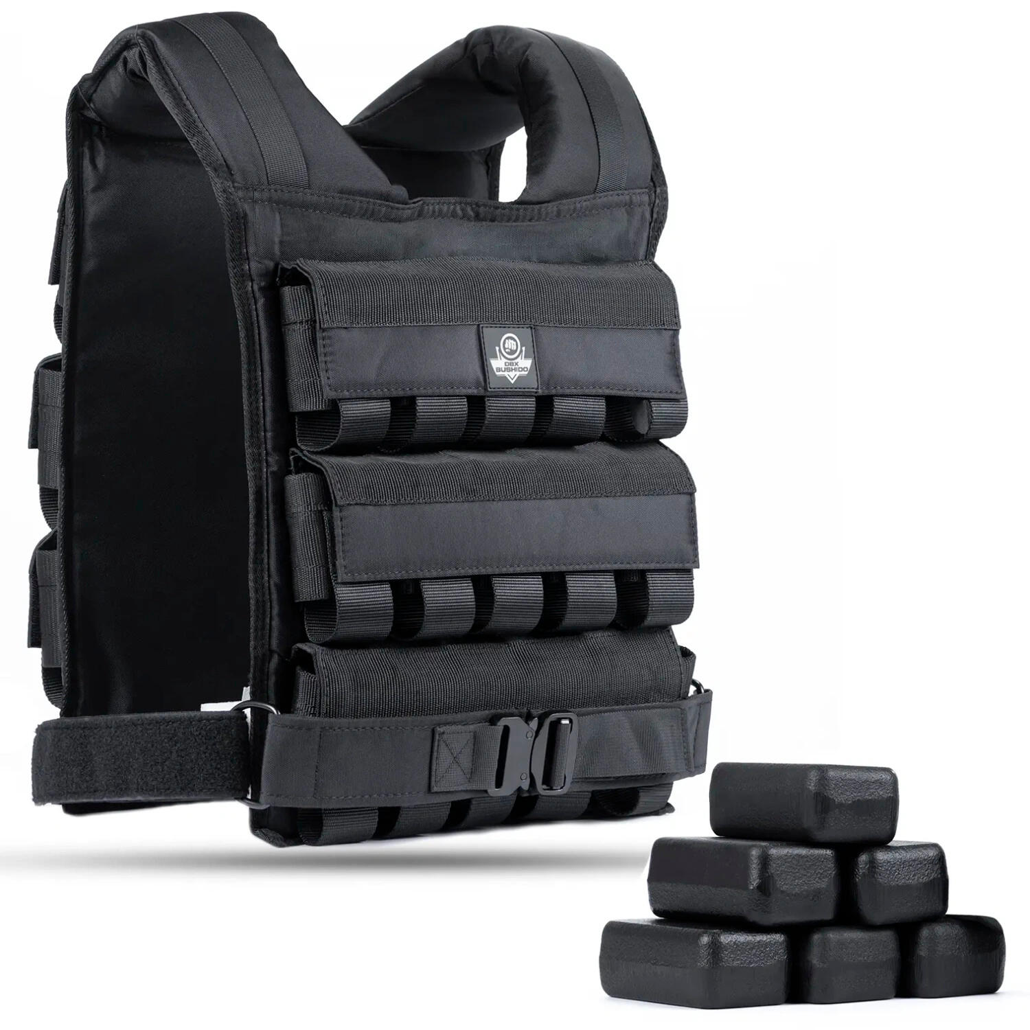 Kamizelka treningowa obciążeniowa 30 kg z bloczkami W30B DBX Bushido 2/7