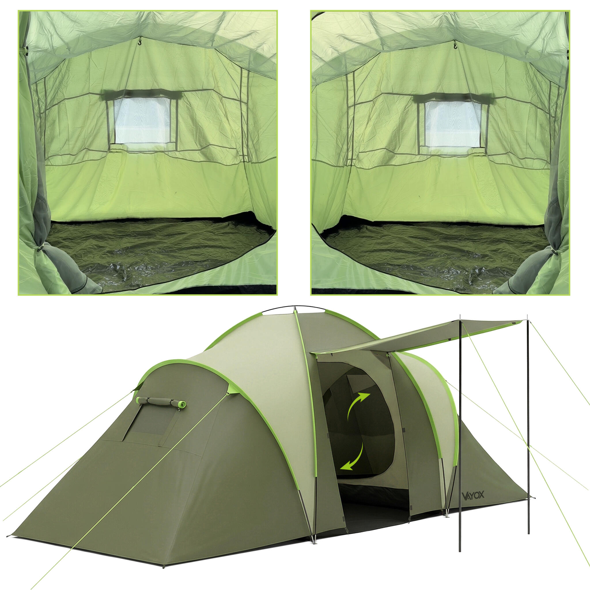 Vayox VA0428 Nomad kampeertent 4-persoons 3/7