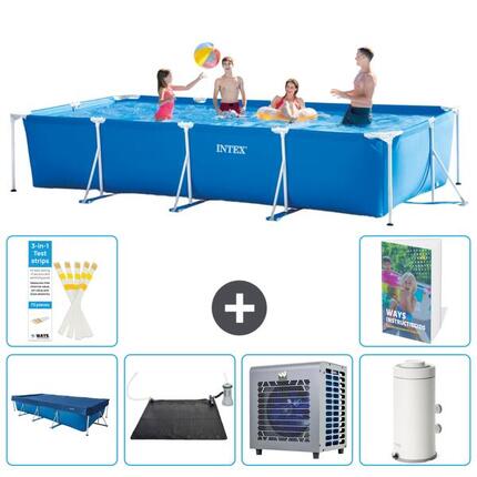 INTEX Piscina con estructura Rectangular - 450x220x84 cm - 7-piezas S2