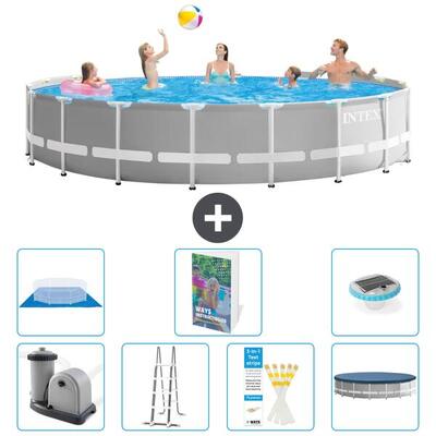 Prism frame zwembad rond - 549x122 cm - 8-delig s596