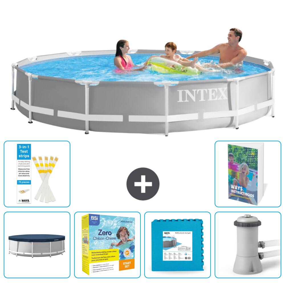 Prism Frame Pool Rund - 366x76 cm - 7-teilig  S44 1/7