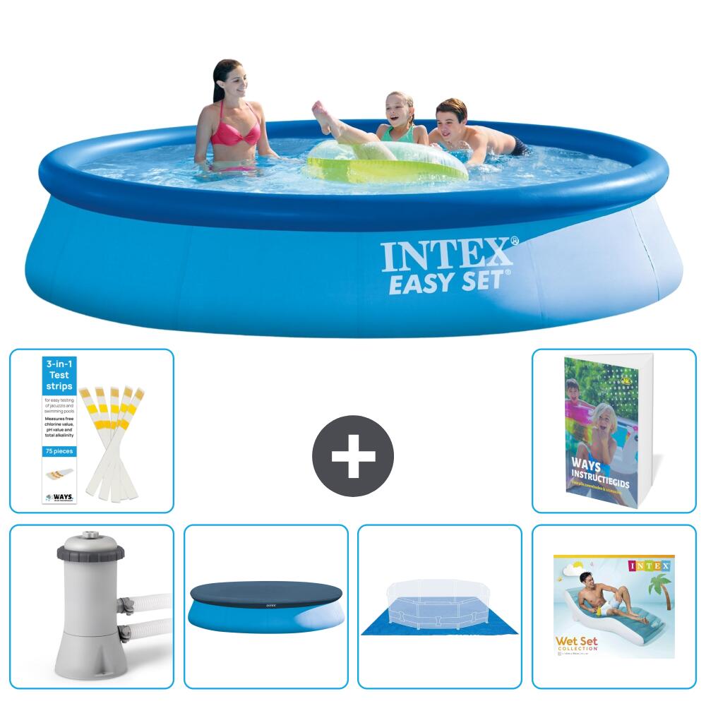 Easy Set Pool Rund - 396x84 cm - 7-teilig  S322 1/7