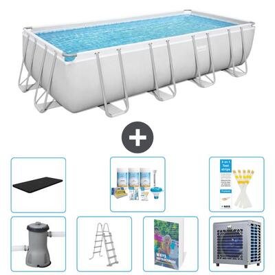 Bestway power steel rechthoekig - 488x244x122 cm - 8-delig s612