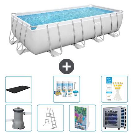 BESTWAY Piscina Bestway Power Steel Rectangular - 488x244x122 cm - S612