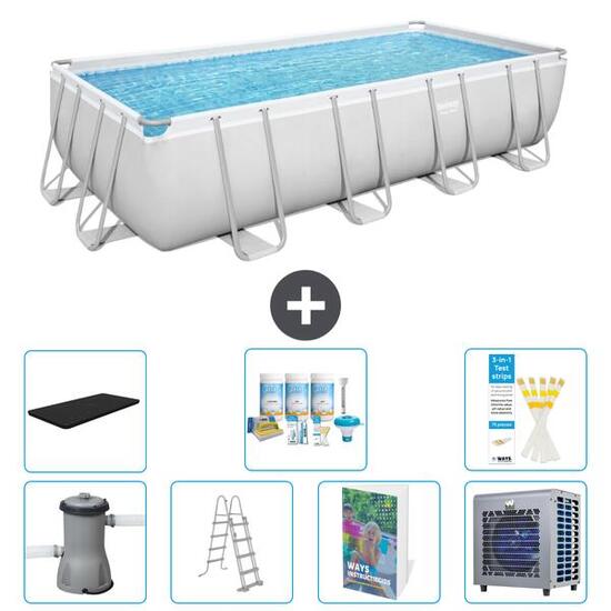 BESTWAY Piscina Bestway Power Steel Rectangular - 488x244x122 cm - S612