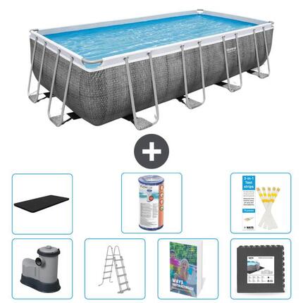 BESTWAY Piscina Bestway Power Steel Rectangular - 549x274x122 cm - S563