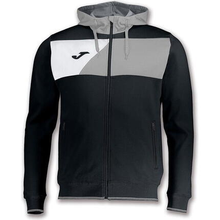 Joma Crew II Veste à Capuche Enfants - Noir / Gris / Blanc