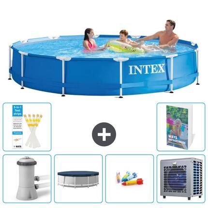 INTEX Piscina con estructura Redonda - 366x76 cm - 7-piezas S187
