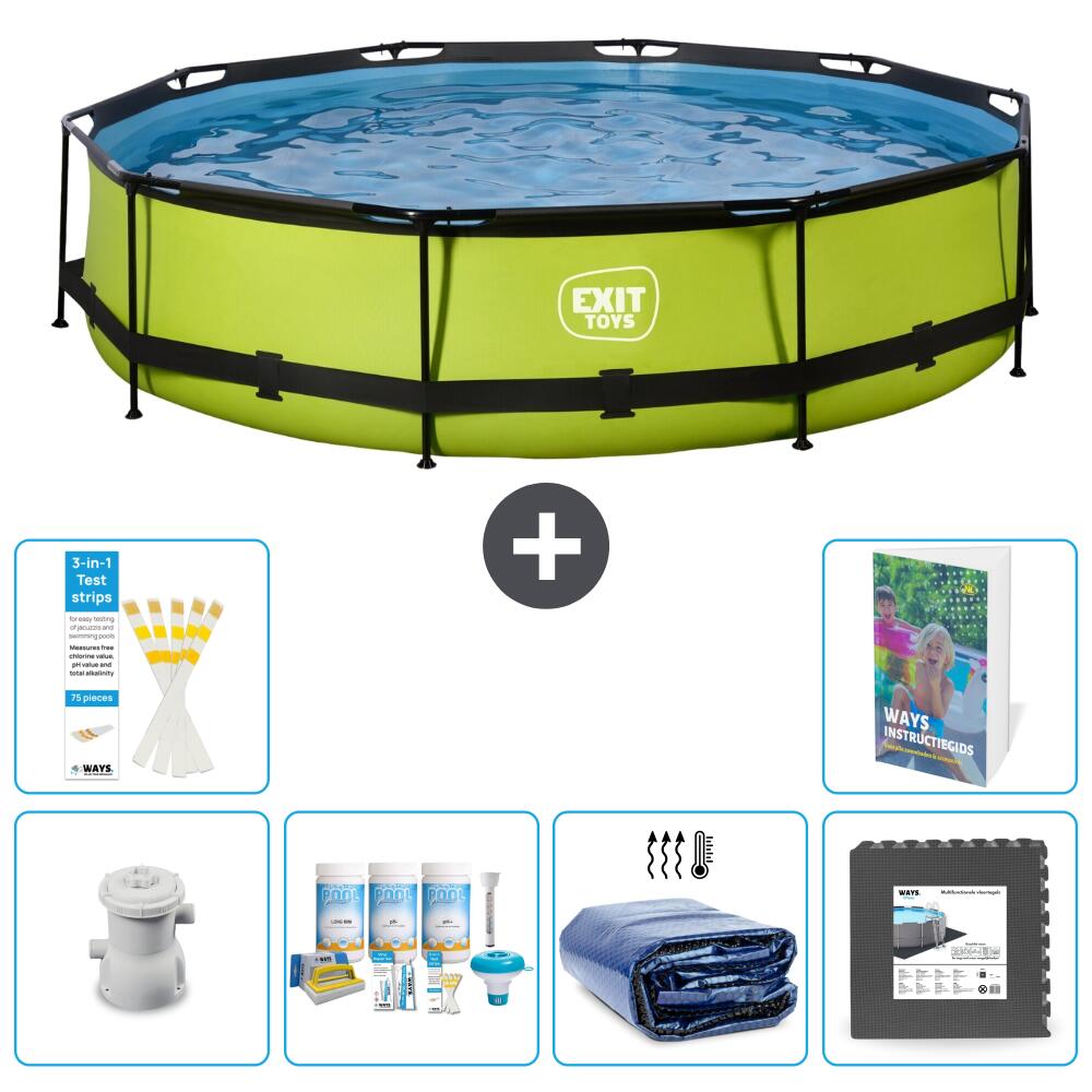 EXIT TOYS Piscina Exit Rotonda - 360x76 cm - 7-pezzi S233 1/7