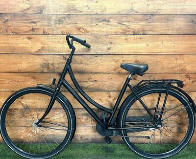 Tweedehands cortina stadsfiets bike, zwart