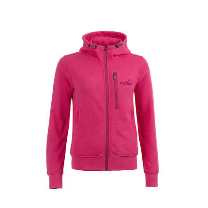 Sweat à capuche rose sportif pour femme