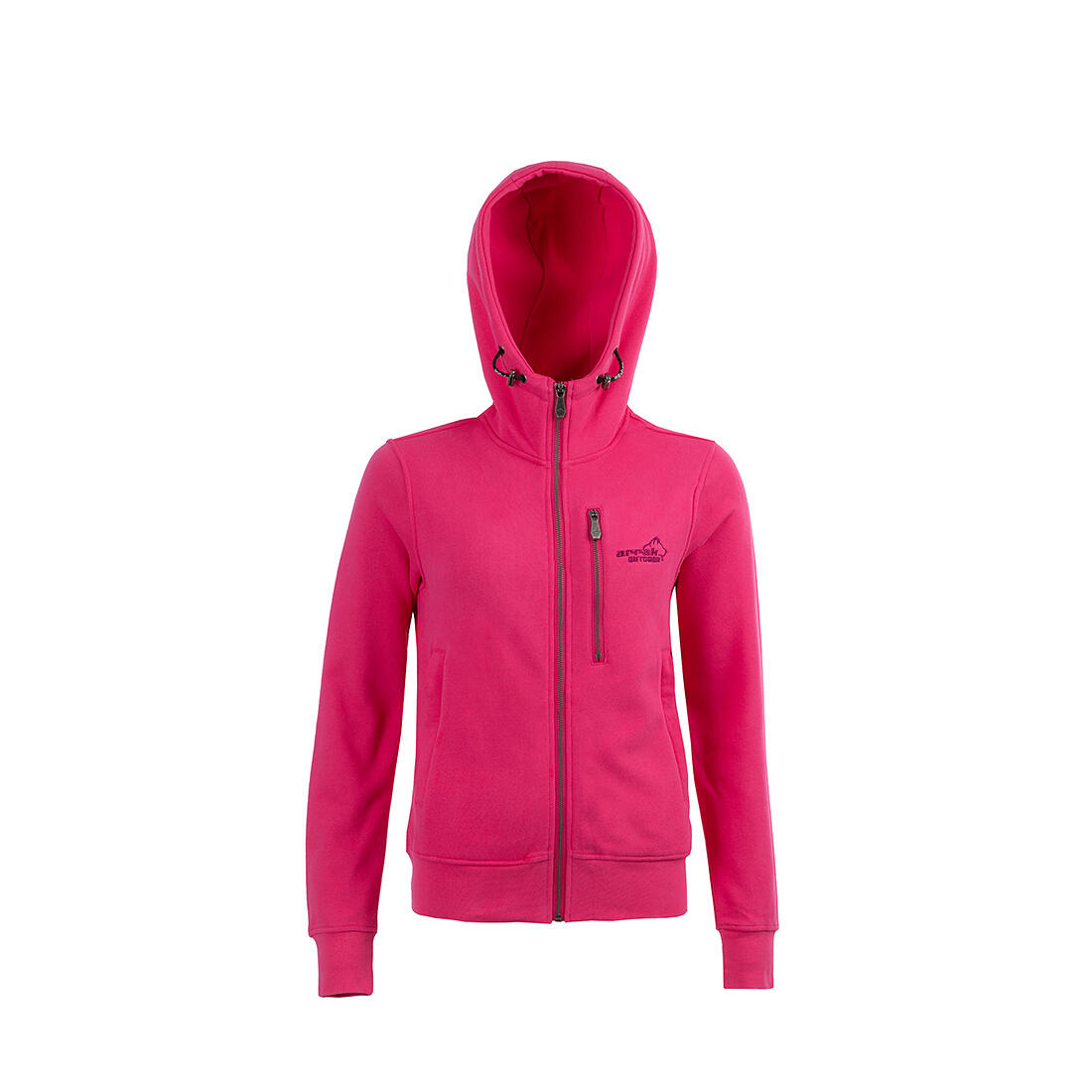 Sportlicher rosa Hoodie für Damen 2/7