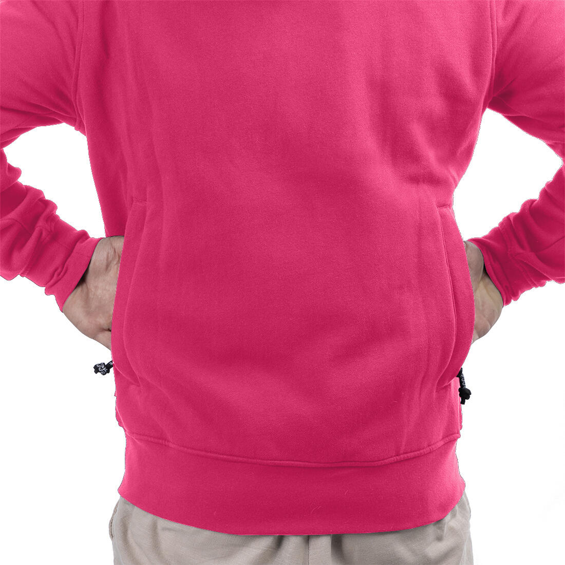 Sportlicher rosa Hoodie für Damen 5/7