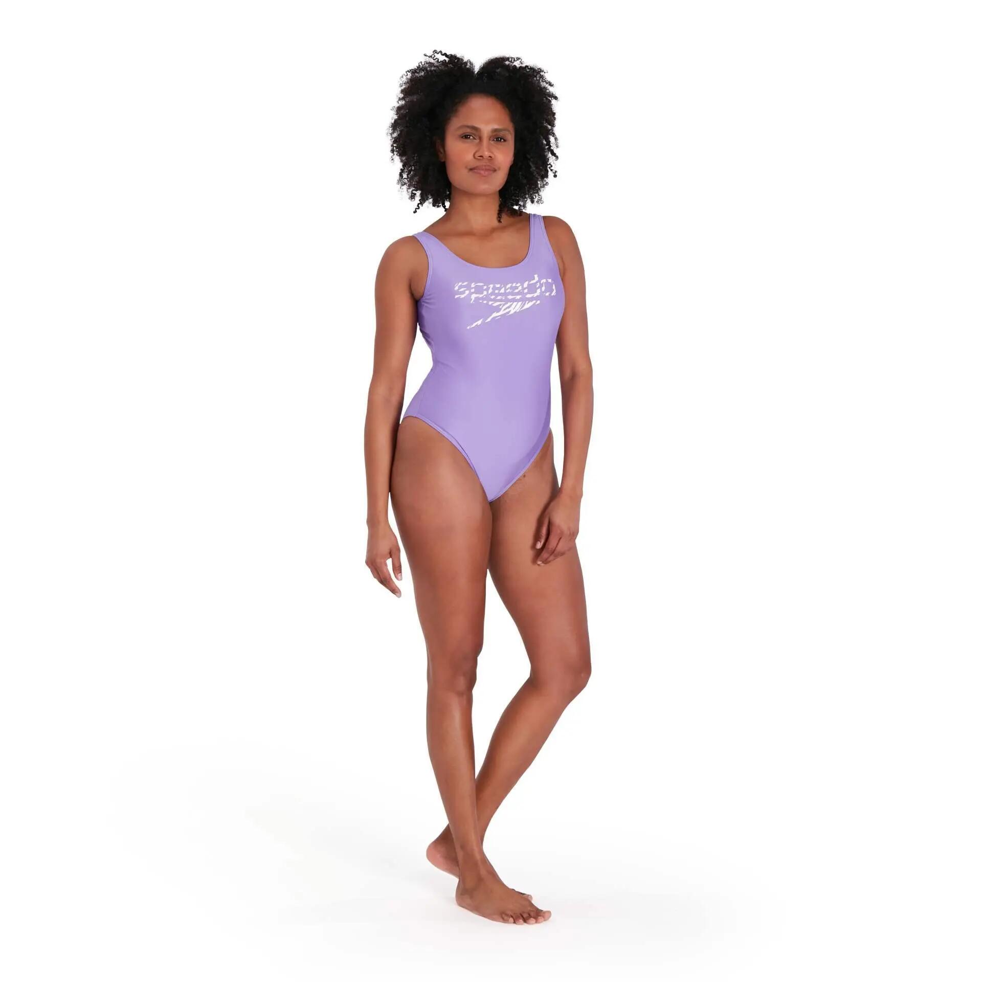Maillot de bain une pièce Speedo Logo Deep U-Back pour femmes 4/6