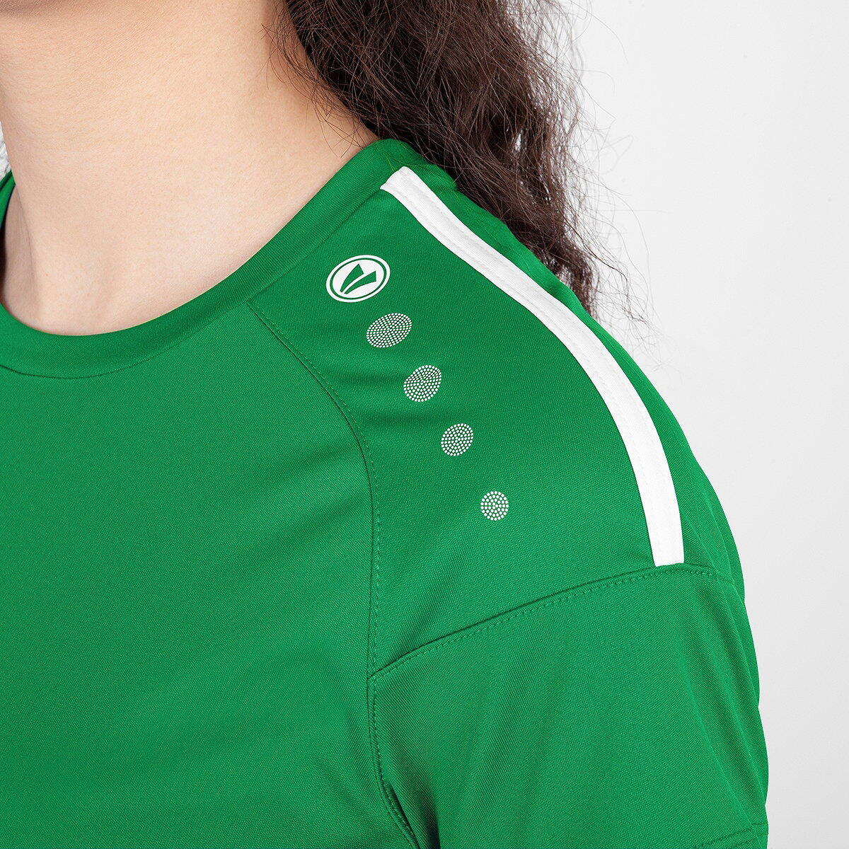 Jako Striker 2.0 Maillot Manches Courtes Femmes - Blanc / Vert Sport 5/5